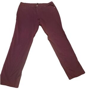 Love Indigo Burgundy Jeggings Women's 16 Stretch Slim Pants Rayon Blend China